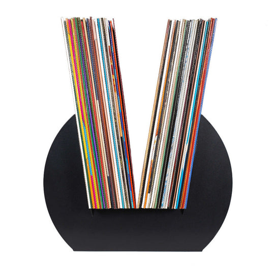 Vinyfix Record Holder with LPs sideview