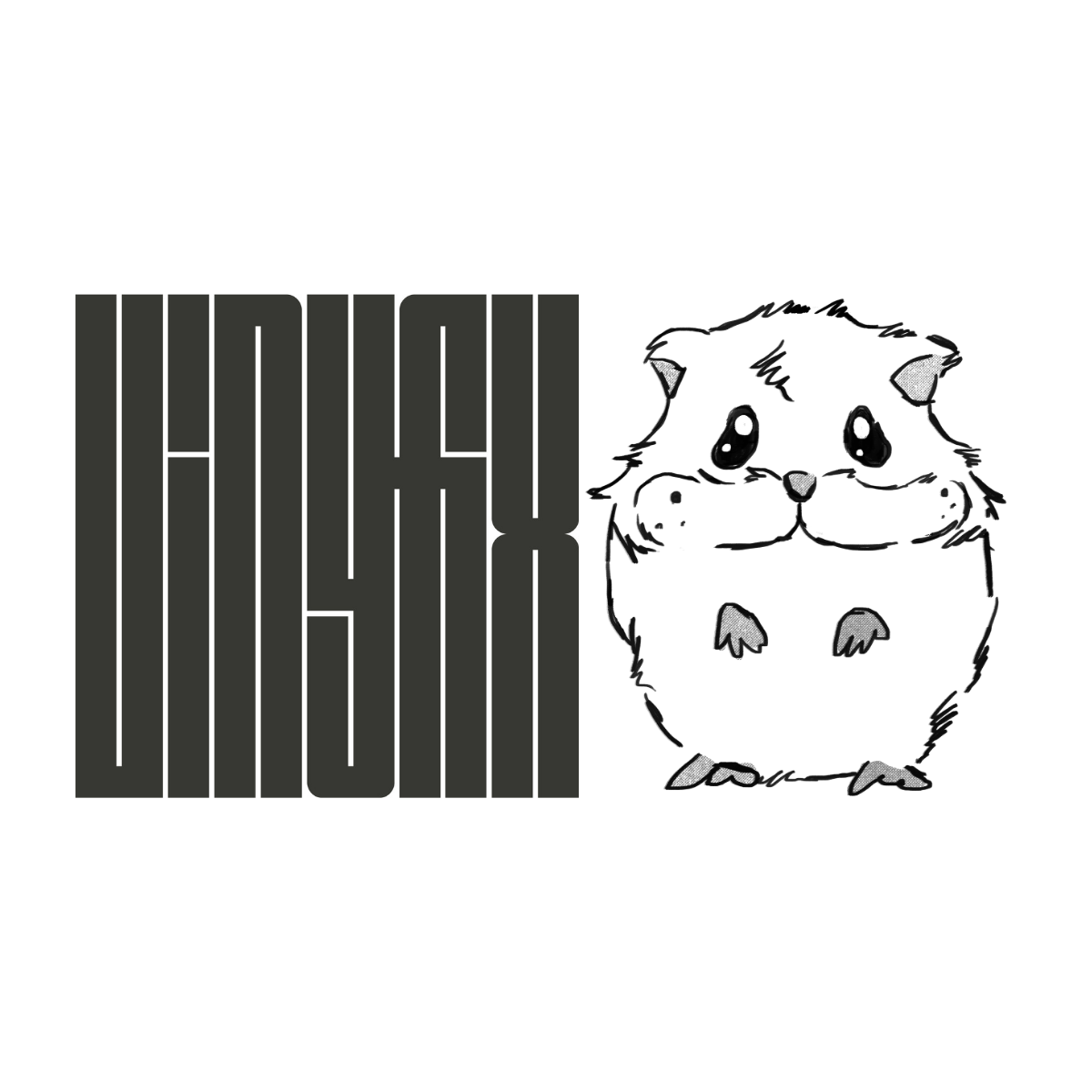 Vinyfix Logo Bold with Hamster